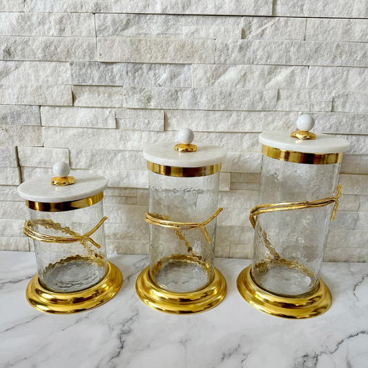 Radiant Glass Canisters